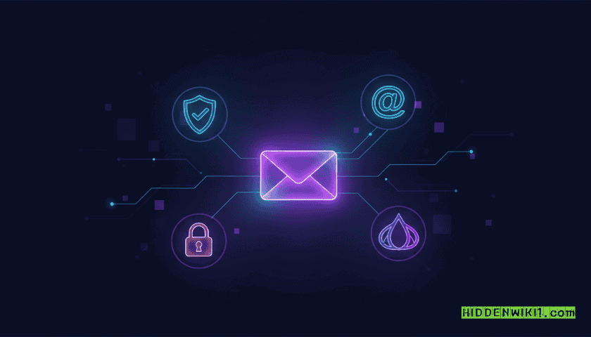 Hiddenwiki1.com - Featured image of dark web email